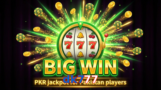 Big win animation on Dk777 slot game
